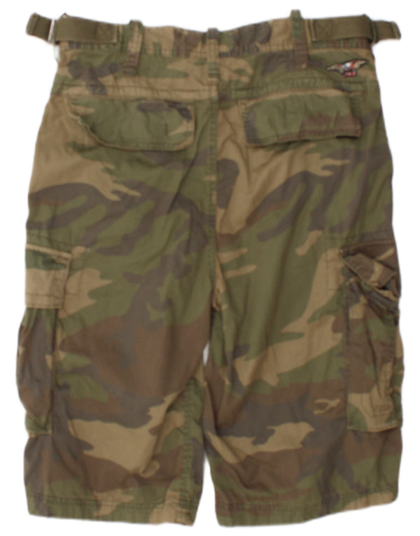 Tommy Hilfiger Shorts Cargo para Hombre W32 Algodón Caqui Medio