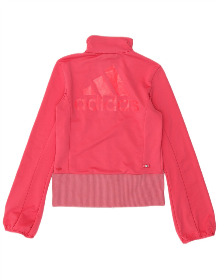 ADIDAS Mujer Clima 365 Graphic Chándal Top Chaqueta Reino Unido 10 Pequeño Rosa