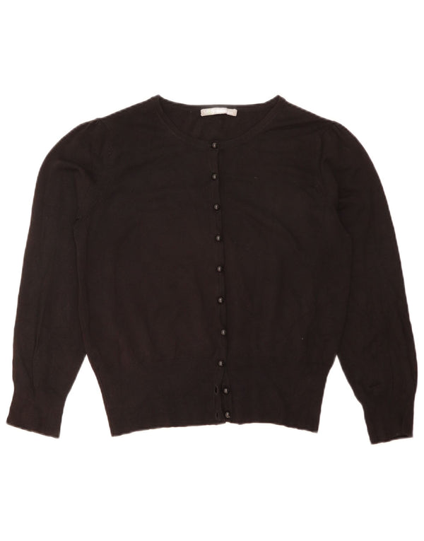 Marks & Spencer - Cárdigan corto para mujer, talla 40, talla grande, viscosa negra