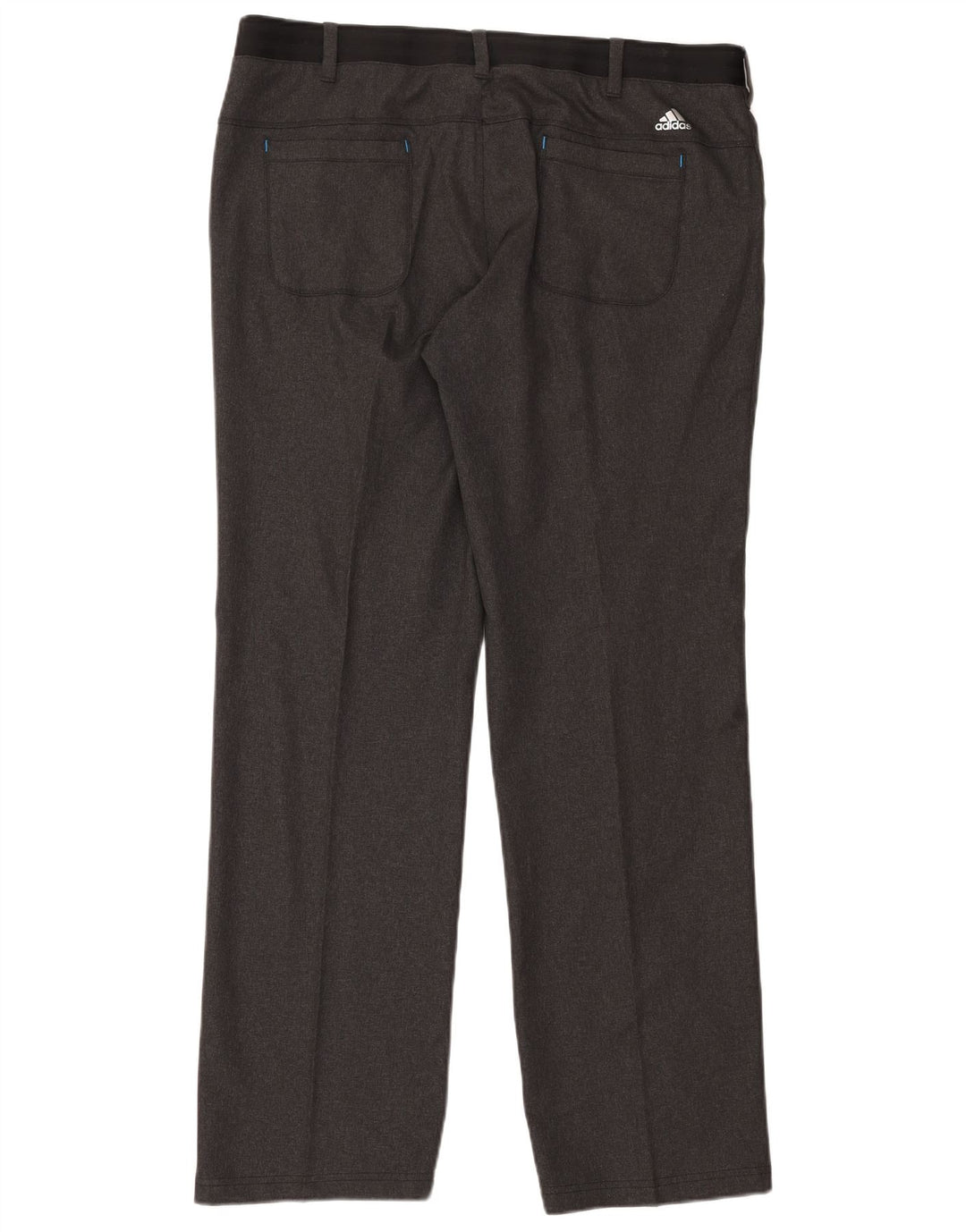 Adidas Pantalones Casuales Rectos Para Hombre W38 L34 Poliéster Gris
