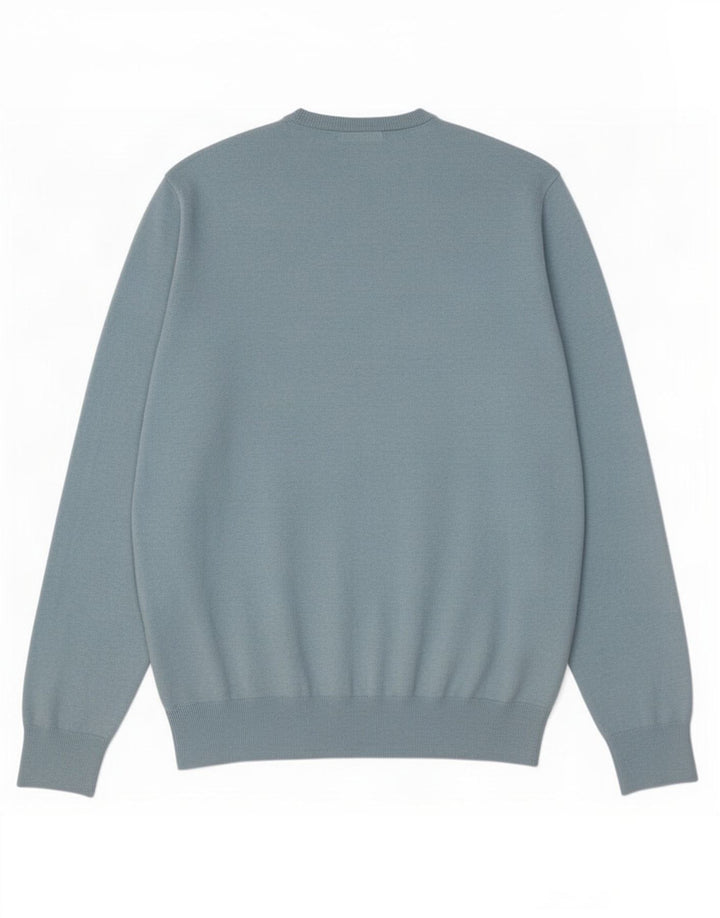 Marks & Spencer Jersey con cuello en V para hombre de algodón azul medio