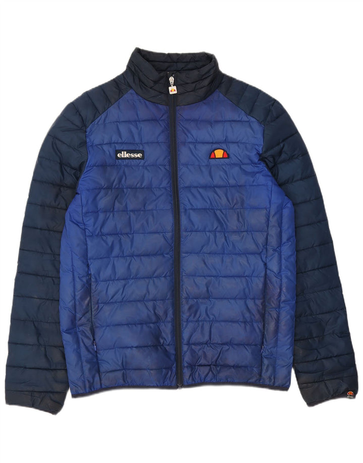 Ellesse Chaqueta acolchada para hombre ES 38 Poliéster color block azul medio