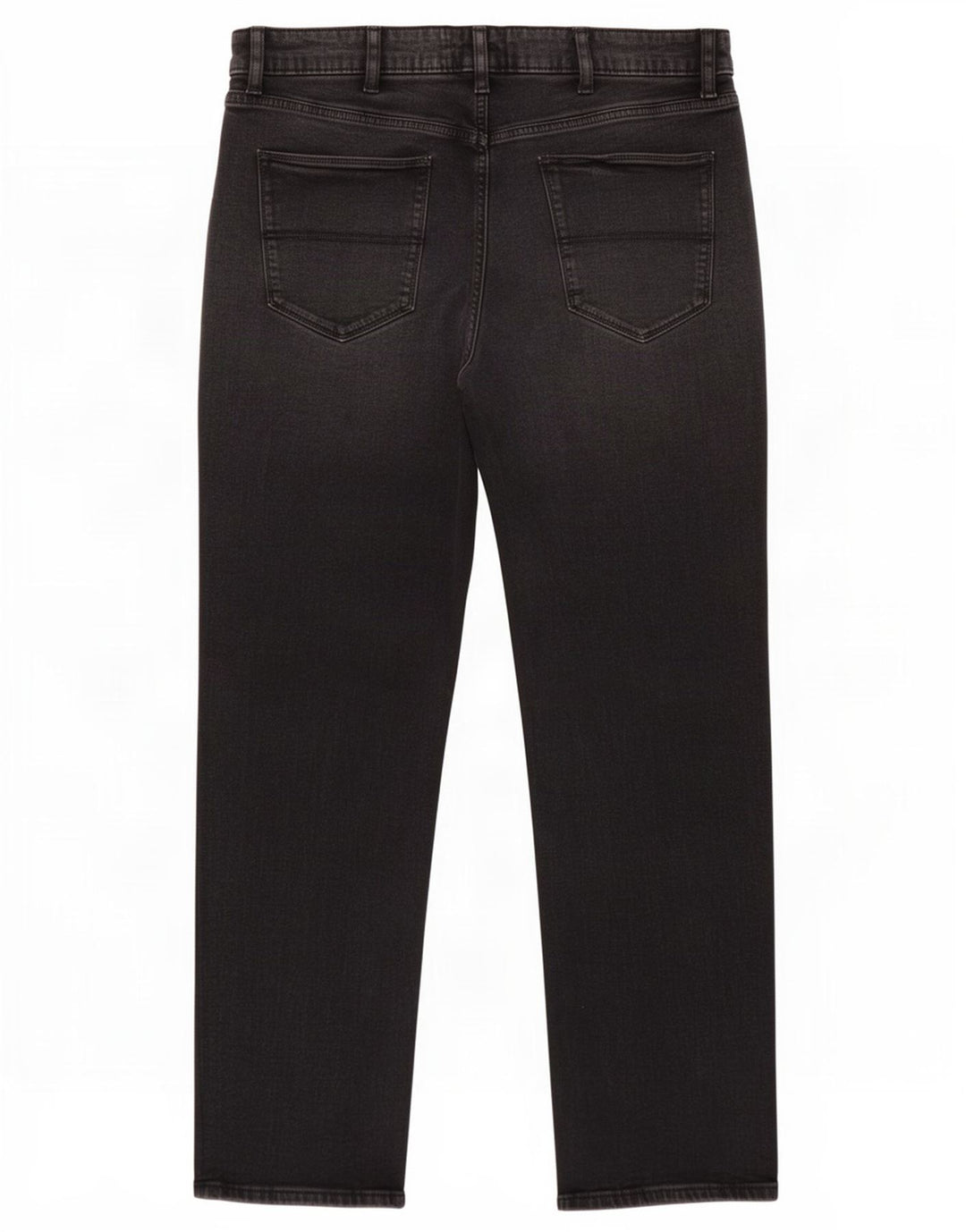Marks & Spencer Vaqueros rectos para hombre W42 L33 Algodón negro