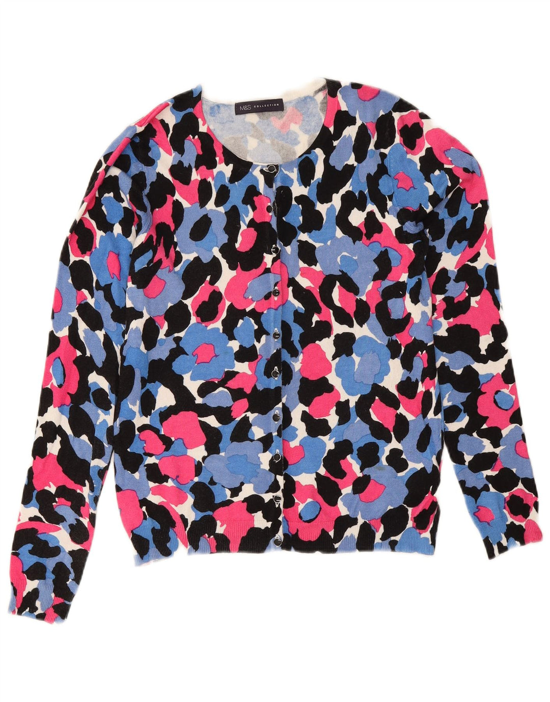 Marks & Spencer Cárdigan para Mujer UK 8 Small Multicolor Floral