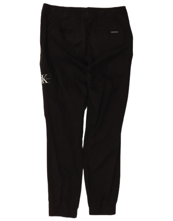 Calvin Klein Mens Joggers Chino Pantalones Medianos W32 L29 Algodón Negro