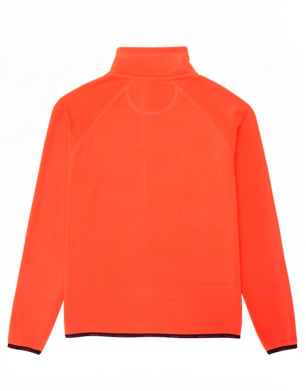 Calvin Klein Chaqueta de forro polar gráfica para mujer Reino Unido 14 Poliéster rojo mediano