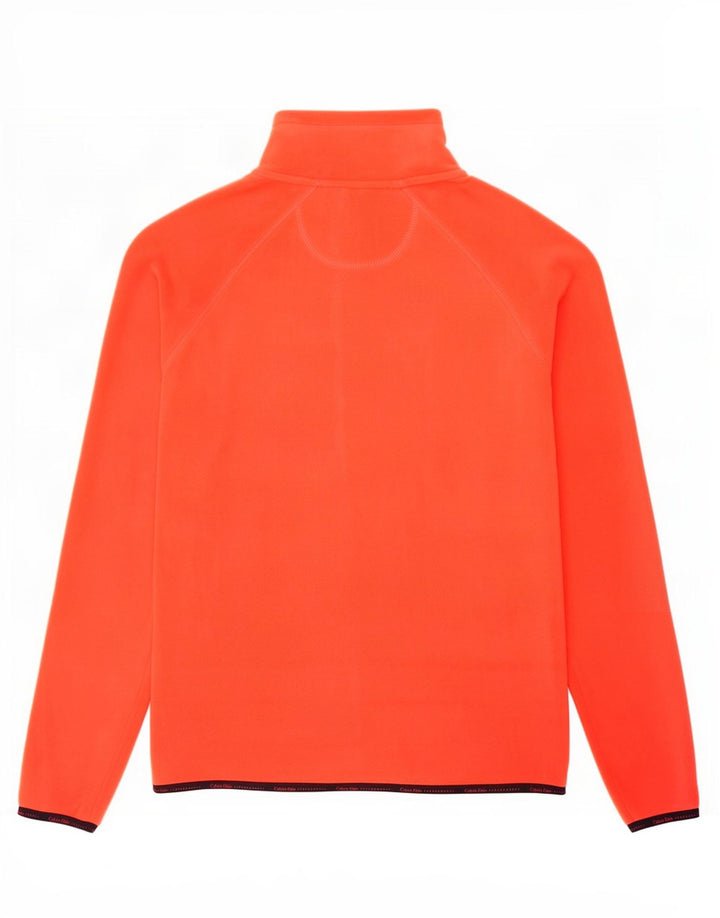 Calvin Klein Chaqueta de forro polar gráfica para mujer Reino Unido 14 Poliéster rojo mediano