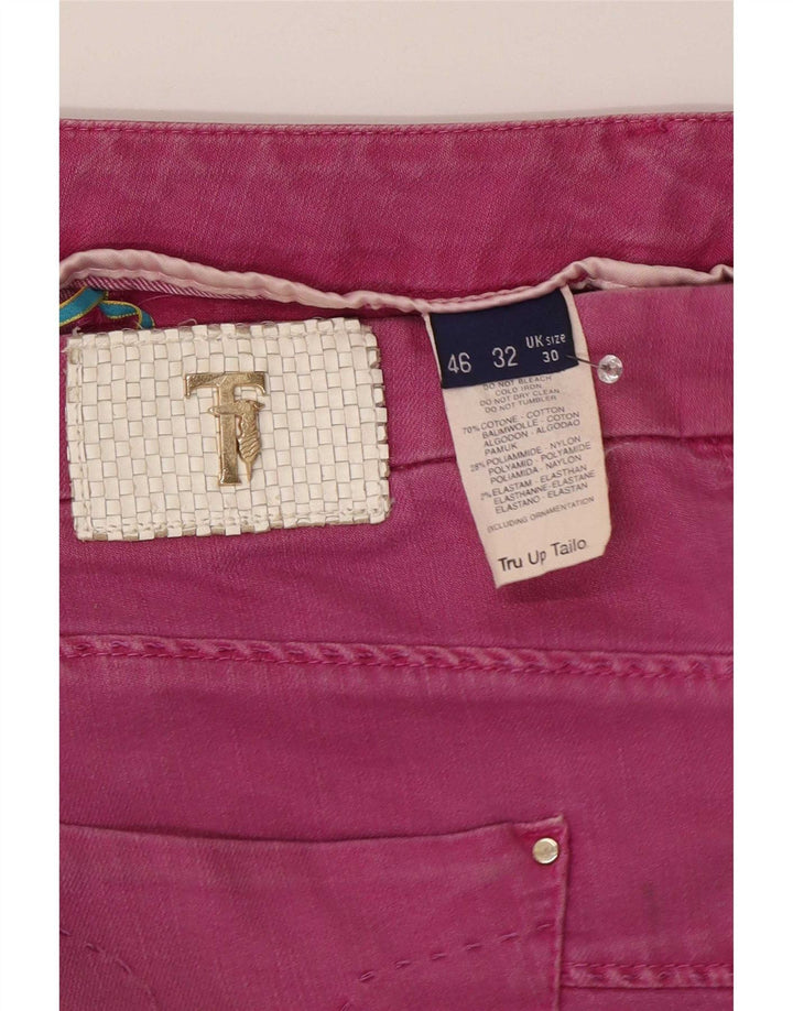 Vaqueros Trussardi Mujer Rectos W30 L30 Rosa Algodón
