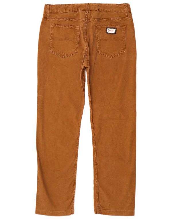 Pierre Cardin Pantalones casuales rectos para hombre IT 46 Small W34 L30 Marrón