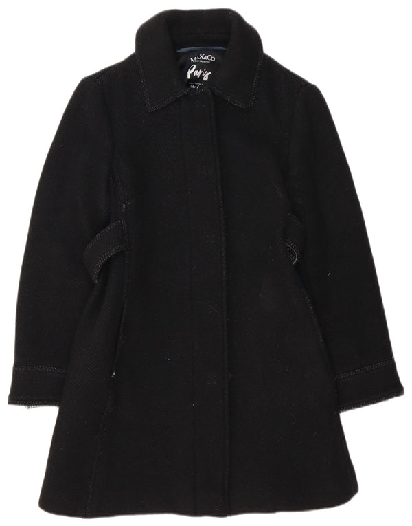 Max&Co. Abrigo para mujer UK 8 Small Lana negra
