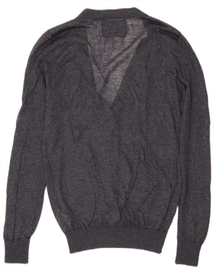 Guess Cárdigan para mujer, talla 44, talla mediana, viscosa azul marino