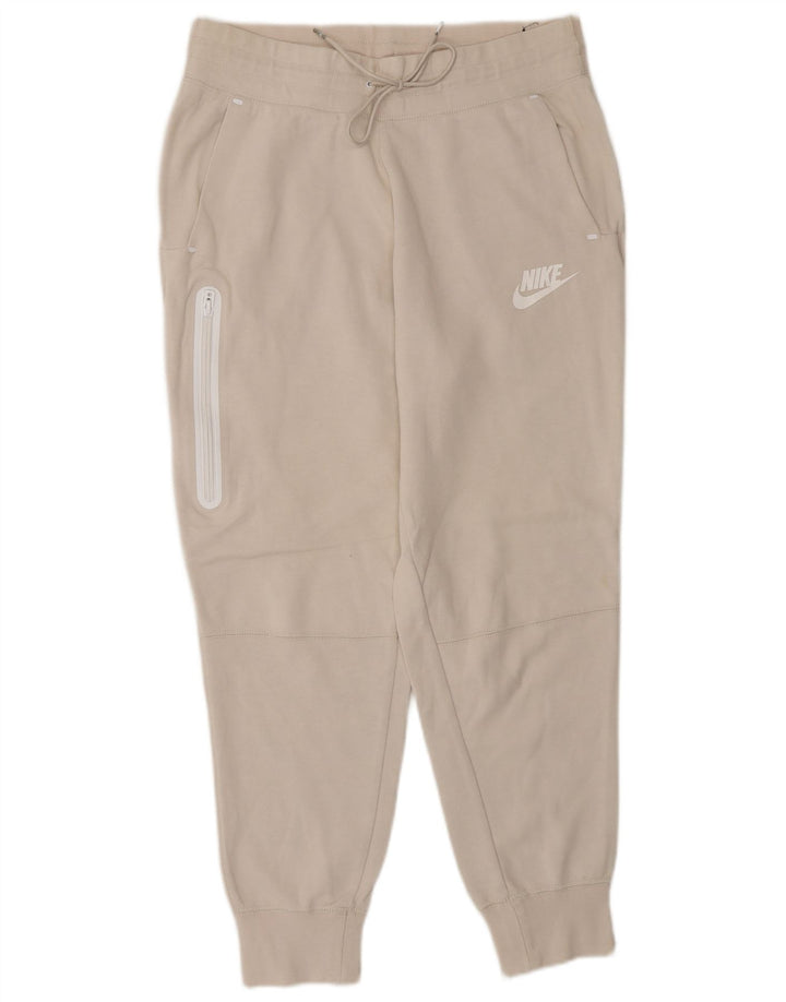 NIKE Hombre Pantalones de Chándal Joggers Small Beige Algodón