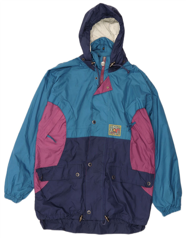 Agu - Chubasquero con capucha para hombre, talla S, color azul, poliamida