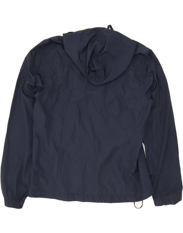 CHAMPION Womens Hooded Windbreaker Jacket UK 16 Large Navy Blue Vintage Champion and Second-Hand Champion from Messina Hembry 