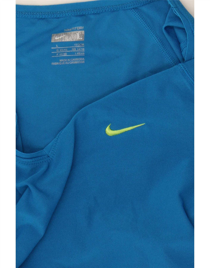 Nike Camiseta para Mujer Top UK 14/16 Large Azul