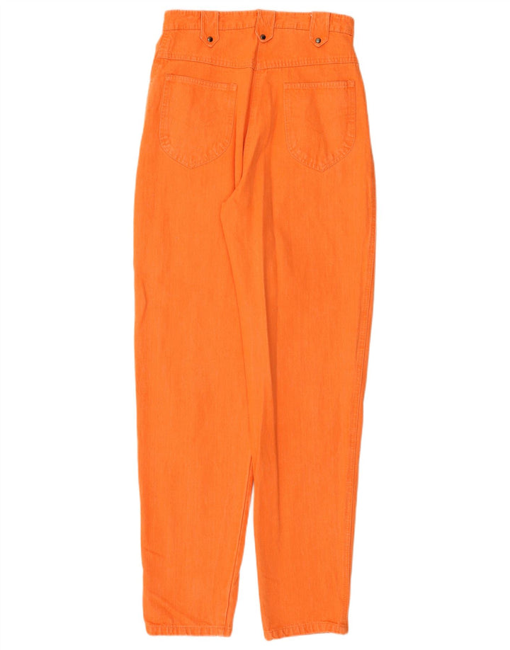 C&A Pantalones casuales cónicos de cintura alta para mujer EU 38 Medium W26 L31 Naranja