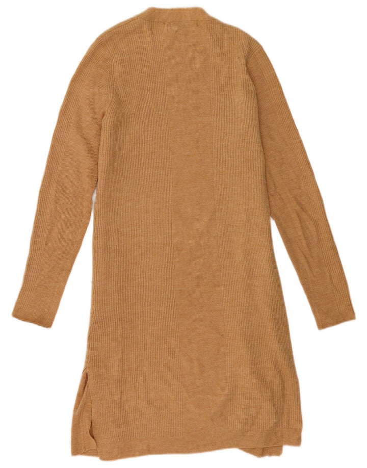 Marks & Spencer Suéter Cárdigan Abierto Largo para Mujer UK 44 Medium Beige