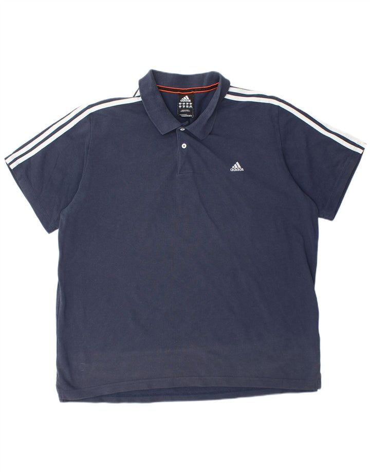 Polo ADIDAS Climalite para hombre 2XL Algodón azul marino