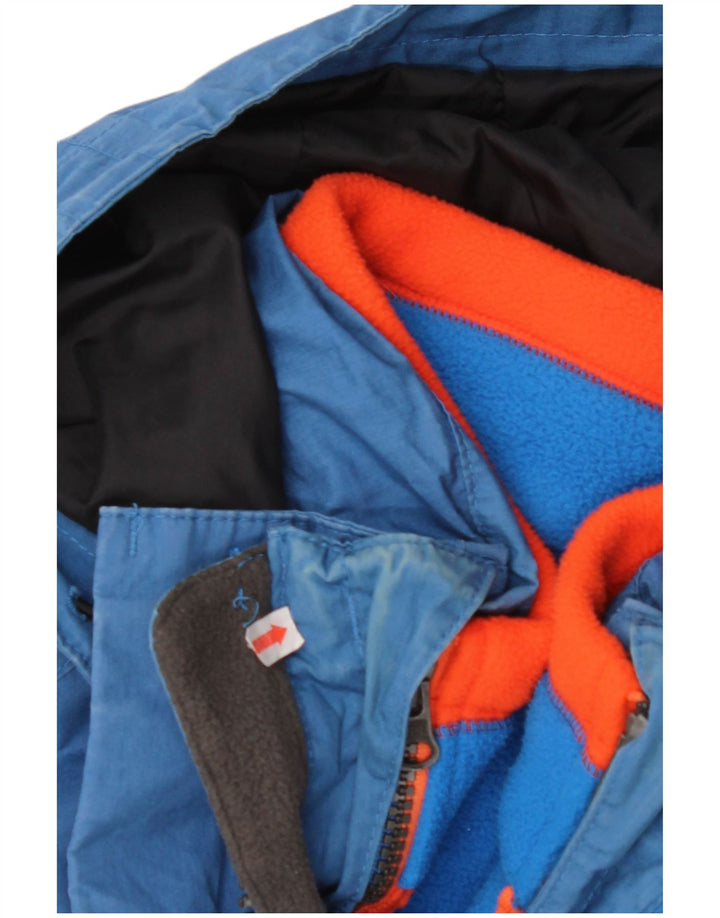 TIMBERLAND Chaqueta cortavientos con capucha para hombre UK 36 Small Azul Poliéster