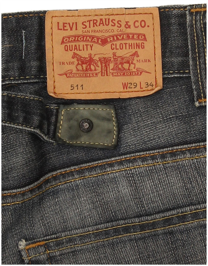 Vaqueros Levi's 511 Slim para hombre W29 L30 Azul marino