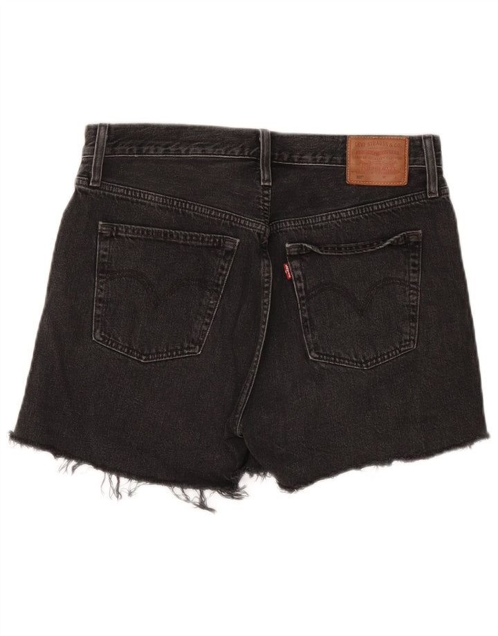 Levi's Mujer 501 Shorts De Mezclilla W28 Algodón Negro Mediano