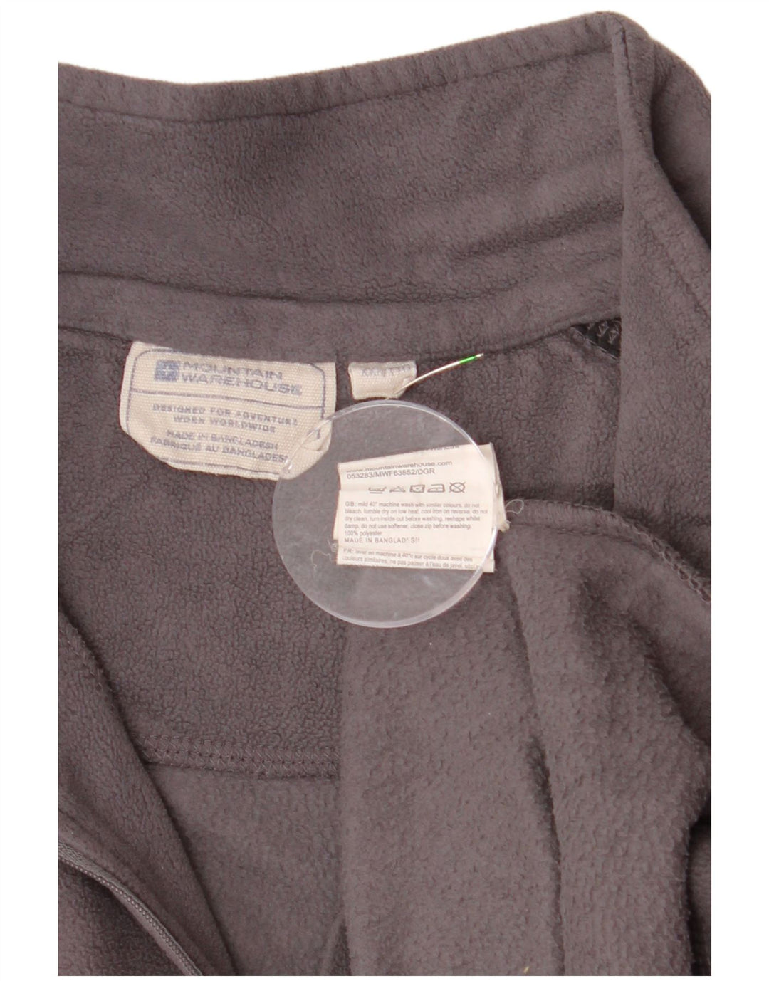 MOUNTAIN WAREHOUSE Jersey de forro polar con cuello y cremallera para hombre 2XL Gris Colorblock