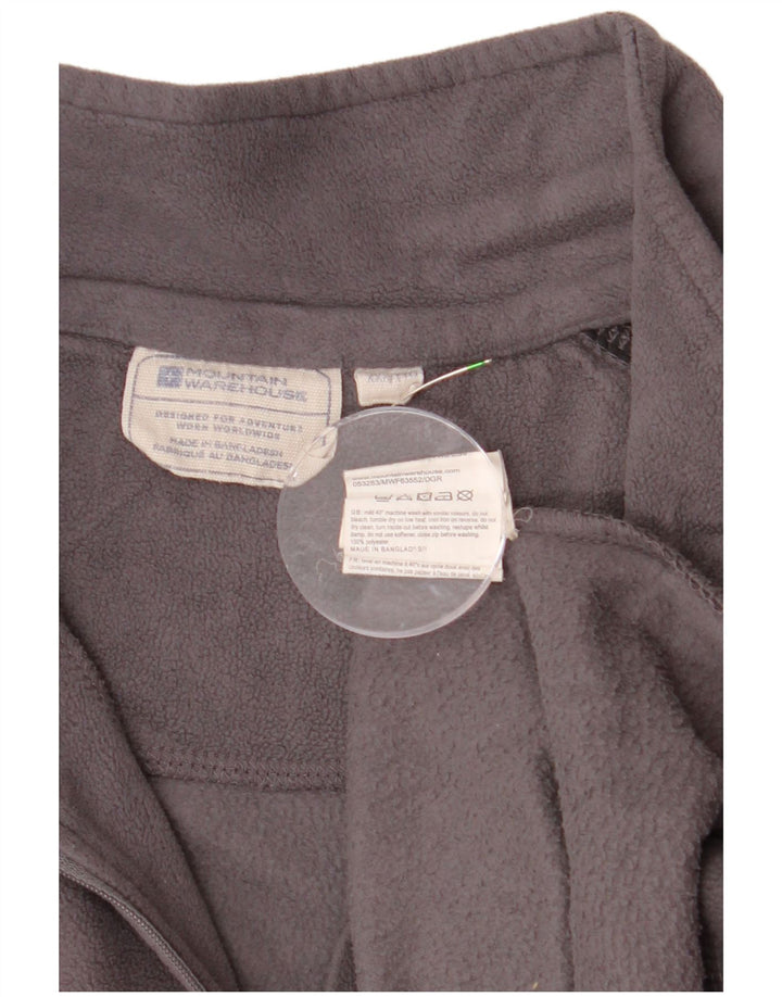 MOUNTAIN WAREHOUSE Jersey de forro polar con cuello y cremallera para hombre 2XL Gris Colorblock