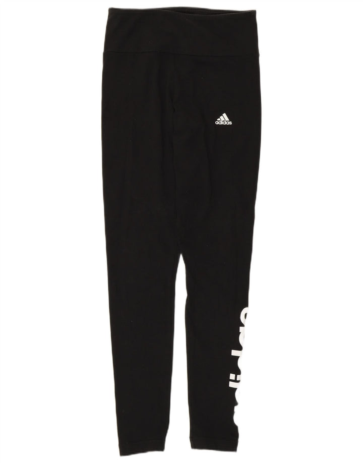 Adidas Leggings gráficos para mujer Reino Unido 8/10 Pequeño Algodón negro