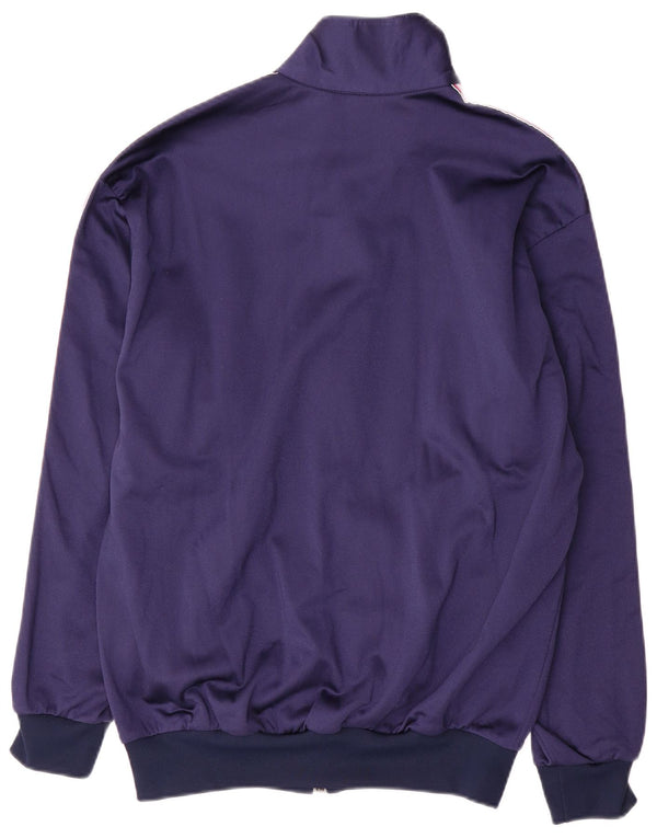 Asics Mujer Graphic Chándal Top Chaqueta Mediana Azul Marino Poliamida Deportes