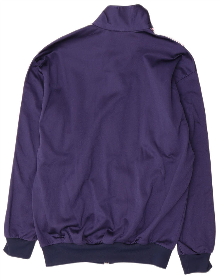 Asics Mujer Graphic Chándal Top Chaqueta Mediana Azul Marino Poliamida Deportes