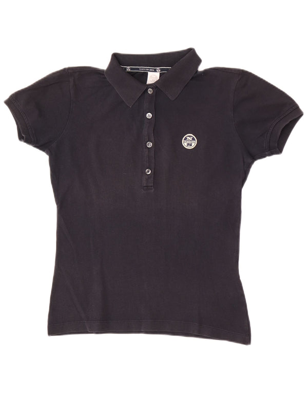 Polo North Sails para mujer UK 40 Mediano Algodón negro