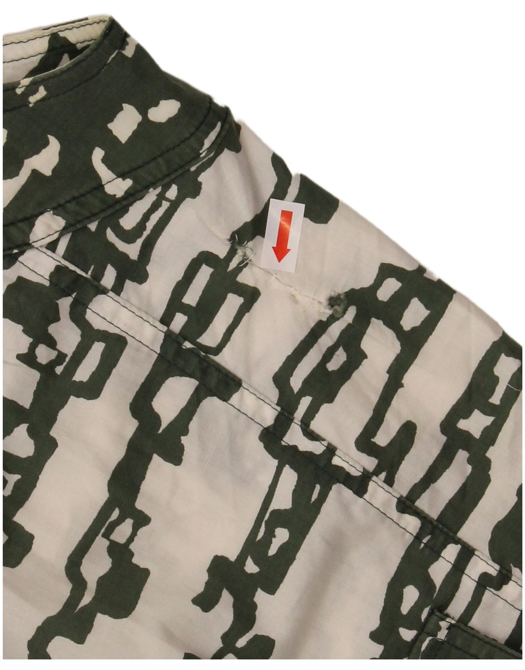 MARELLA Vestido camisero sin mangas para mujer UK 40 Verde medio Geométrico