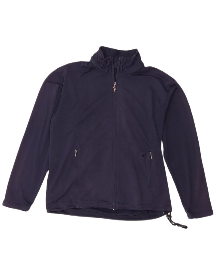 Champion Chaqueta De Chándal Para Hombre Grande Poliéster Azul Marino