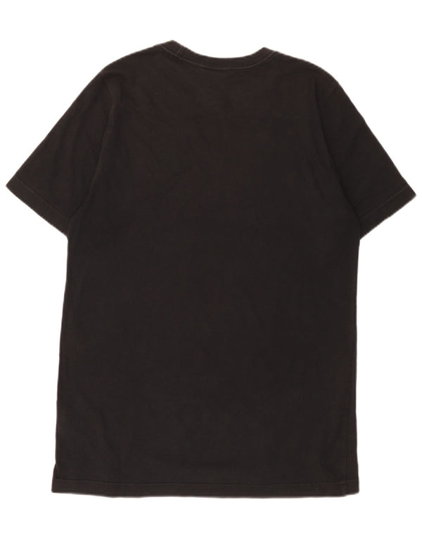 Adidas - Camiseta para hombre, talla pequeña, algodón negro