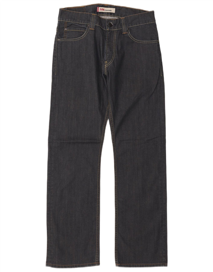 LEVI'S Jeans rectos de ajuste estándar 506 para hombre W32 L32 Algodón azul marino