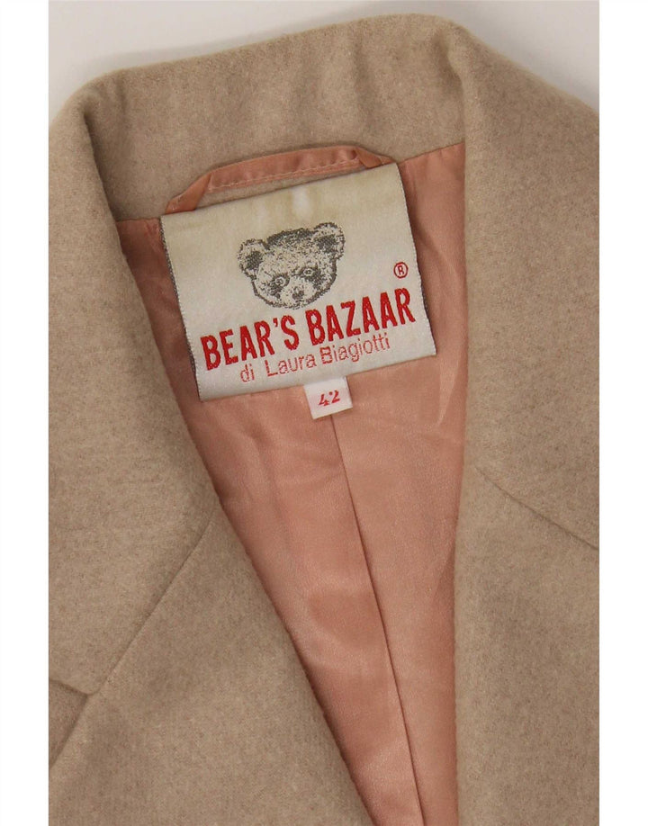Laura Biagiotti Chaqueta Blazer para Mujer Bear's Bazaar IT 42 Beige Medio