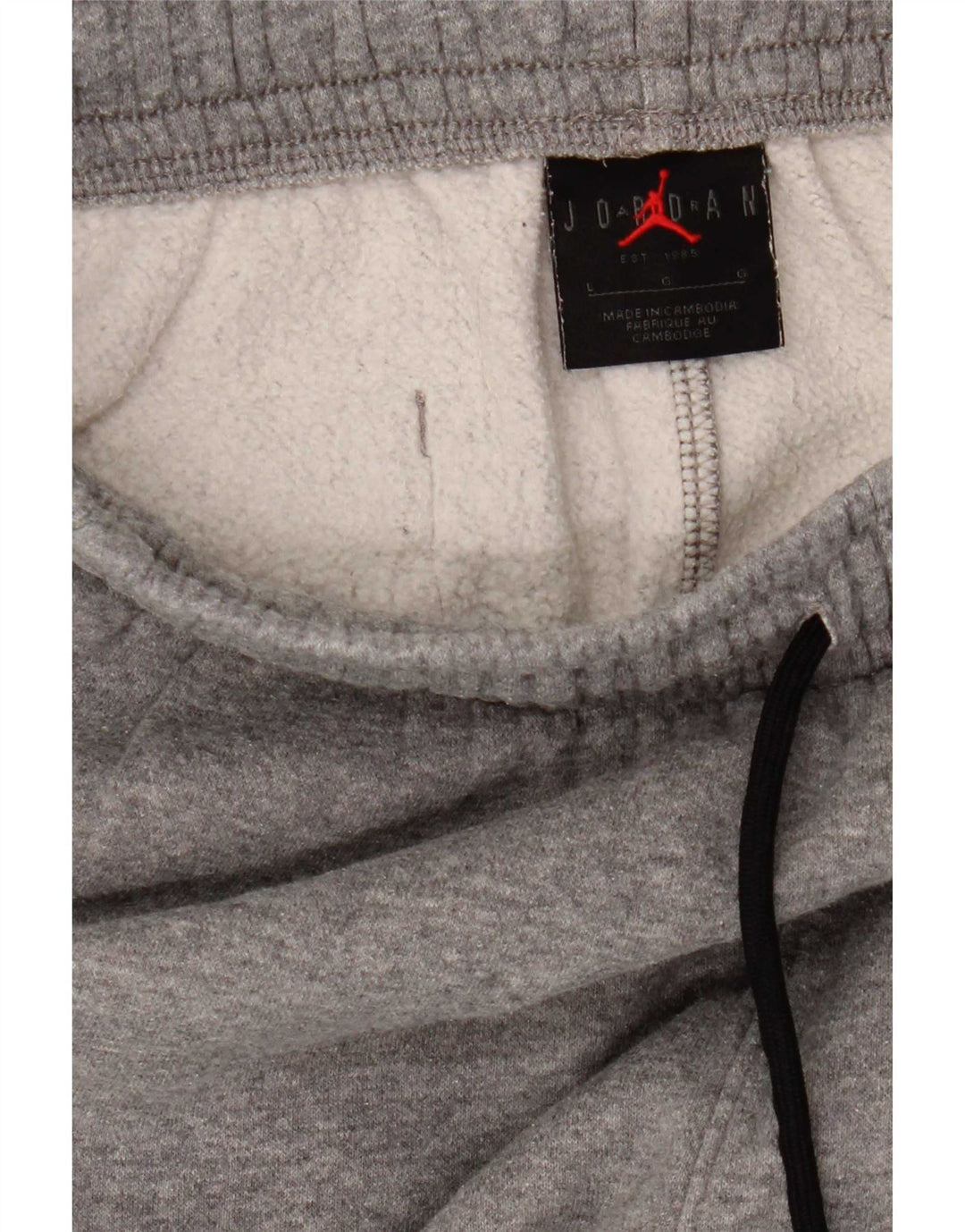 Jordan Hombre Chándal Pantalones Joggers Grande Gris Algodón
