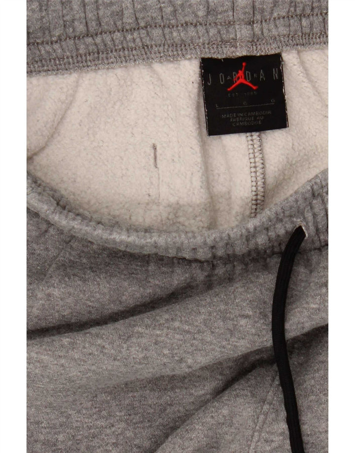 Jordan Hombre Chándal Pantalones Joggers Grande Gris Algodón