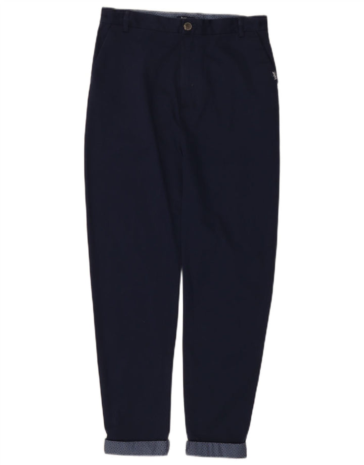 TED BAKER Pantalón chino cónico para niña 11-12 años W26 L24 Azul marino
