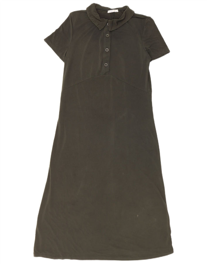 ZARA Vestido Polo Mujer UK 40 Verde Medio