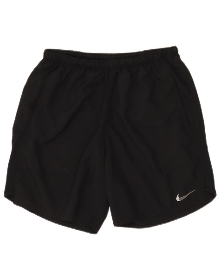 NIKE Pantalones cortos deportivos para mujer UK 40 Mediano Negro Poliéster