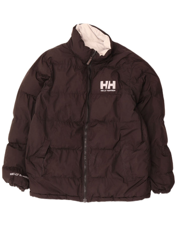 HELLY HANSEN Chaqueta acolchada gráfica para hombre UK 40 Large Black Colourblock