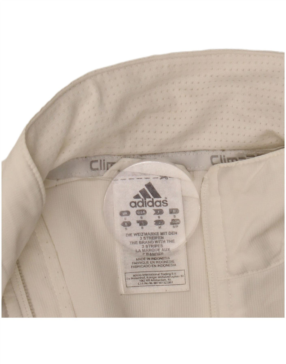 ADIDAS Mens Clima 365 Chándal Top Chaqueta Pequeña Blanco Colorblock
