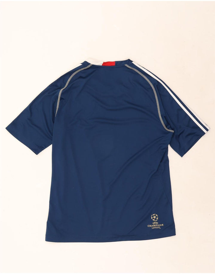 Adidas Mens Climalite Camiseta Top Grande Azul Marino Poliéster