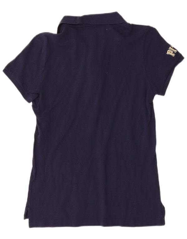 Ralph Lauren Polo ajustado para mujer Reino Unido 14 Algodón azul marino mediano
