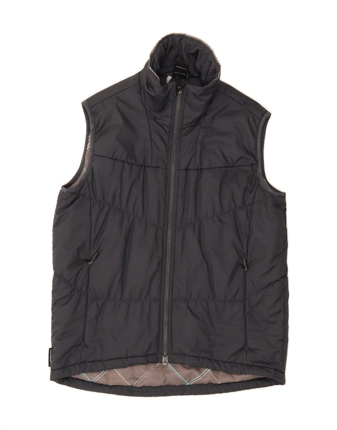 ADIDAS Womens Padded Gilet UK 12 Medium  Navy Blue Polyester Vintage Adidas and Second-Hand Adidas from Messina Hembry 