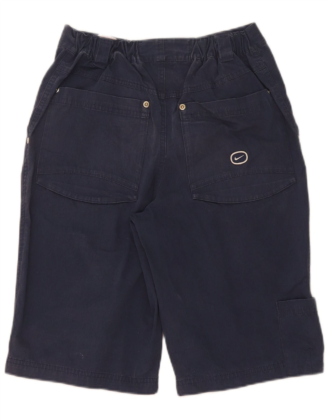 Nike Bermudas para niños de 10 a 11 años, tamaño mediano W24, algodón azul marino
