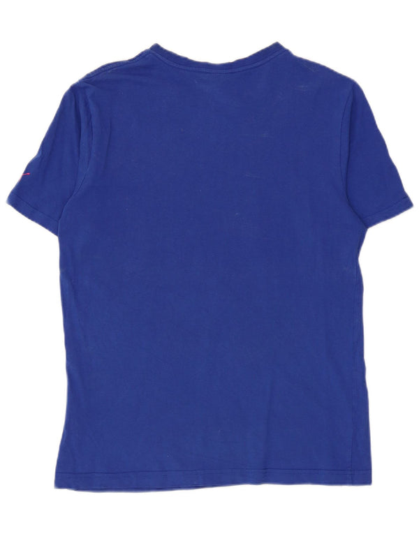 Puma Camiseta gráfica para hombre Top Small Blue Cotton