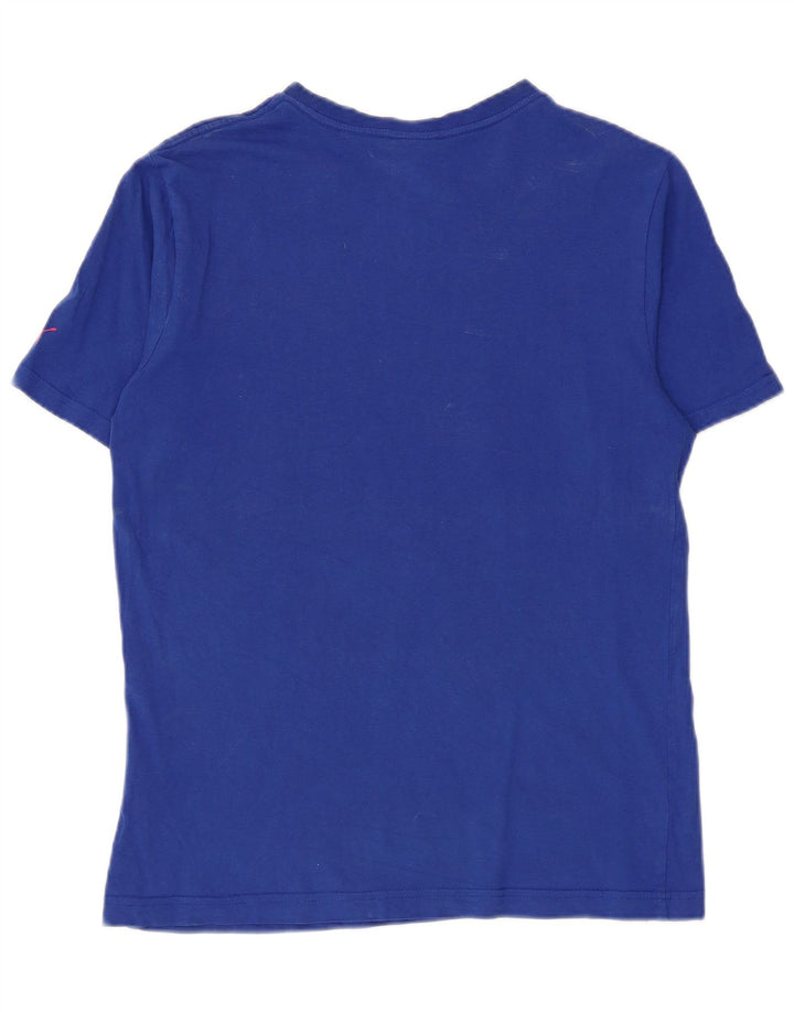 Puma Camiseta gráfica para hombre Top Small Blue Cotton