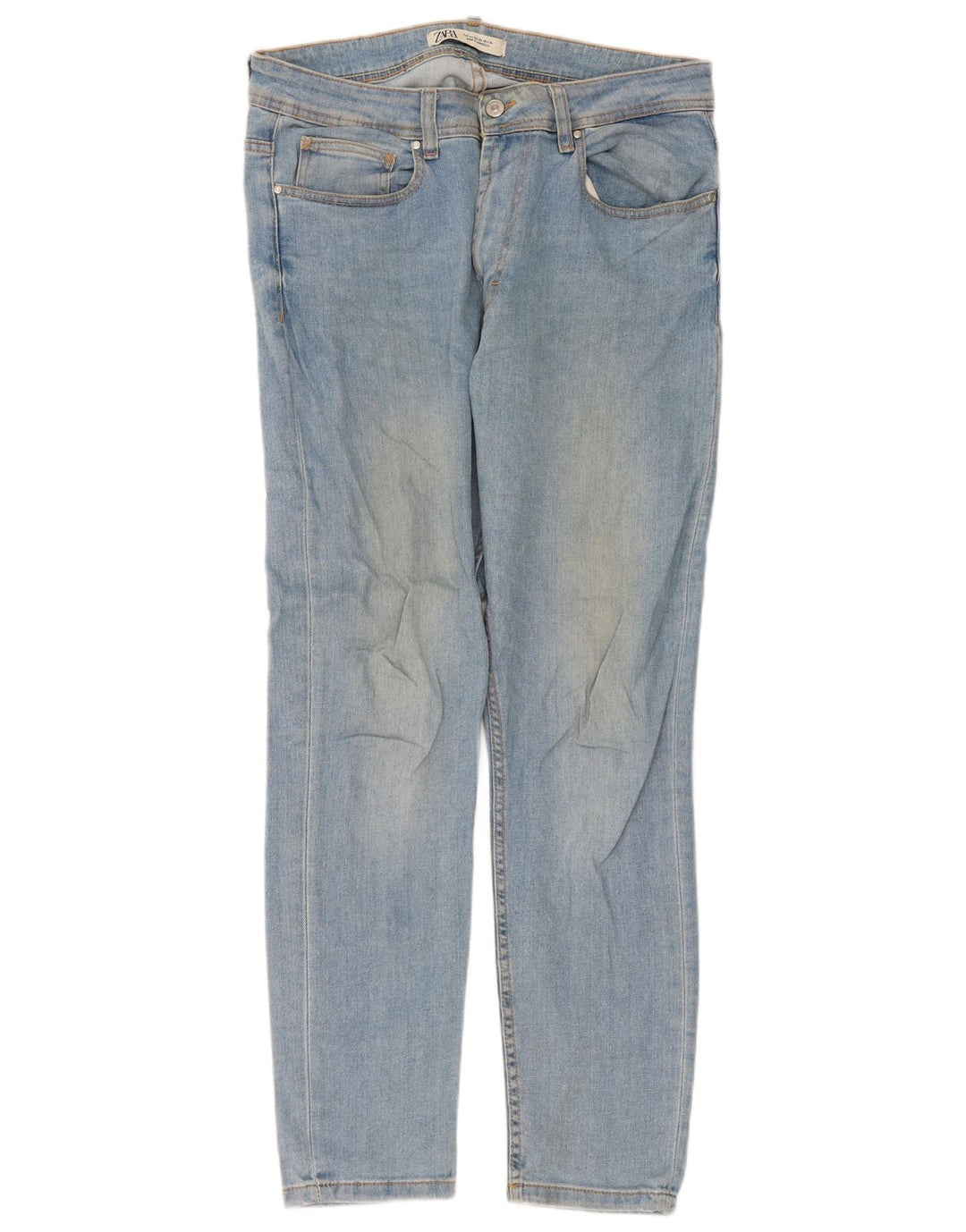 Zara Mens Slim Jeans EU 44 Grande W34 L30 Algodón Azul